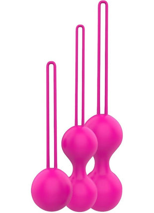 Erox Kegel Balls Exercisers Metal Ağırlıklı Kegel Egzersiz Topu Set-Pink