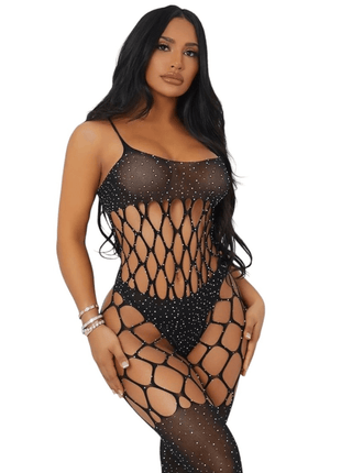 Erox Fantasy Wear Seksi Baklava Taşlı Vücut Çorabı