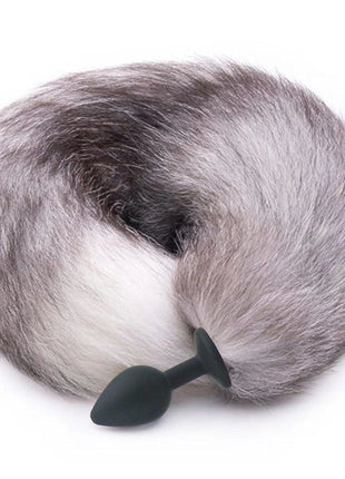 Erox Tail Tilki Kuyruklu Siyah Silikon Anal Plug