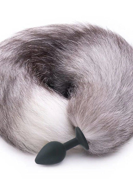 Erox Tail Tilki Kuyruklu Siyah Silikon Anal Plug