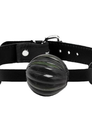 Erox Fetish Fantasy Series Master Blix Ball Gag Deri Ağız Topu-Siyah