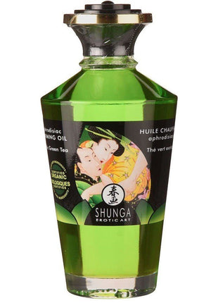 Shunga Aphrodisiac Warming Oil Green Tea Aromalı Isıtımalı Masaj Yağı 100 Ml.