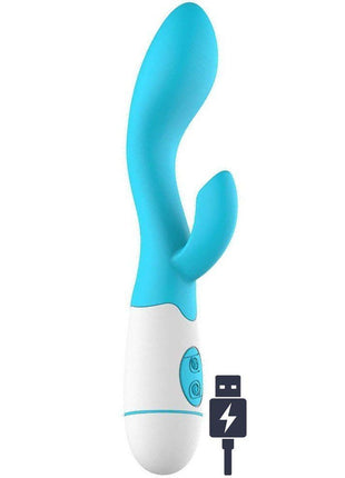 Erox Mix Vibe Curve 30 Modlu Şarjlı Rabbit Vibratör-Blue