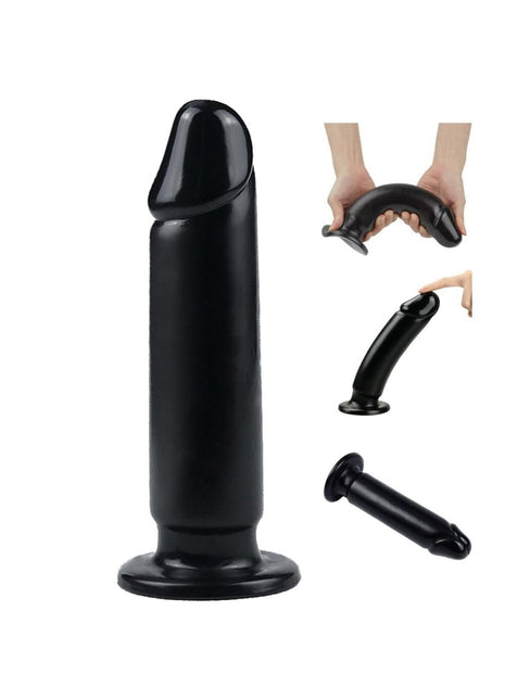 Anal Siyah 23 Cm Büyük Boy Dildo Plug