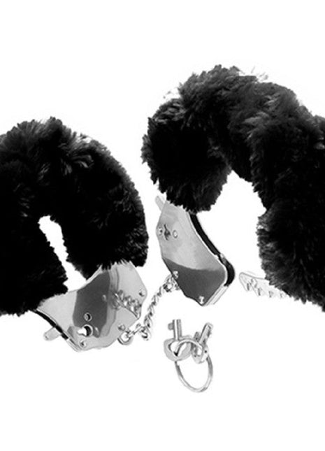 Fetish Fantasy Series Metalic Hand Cuffs Peluşlu Metal Kelepçe Siyah