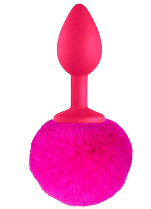 Erox Luxury Pink Silicone Bunny Tail Pink Kuyruklu Anal Plug