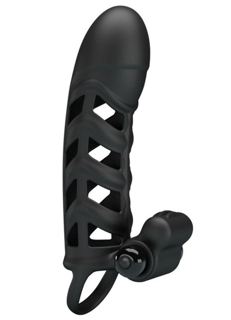 Pretty Love Penis Sleeve II Klitoris Uyarıcılı 10 Modlu Penis Kılıfı