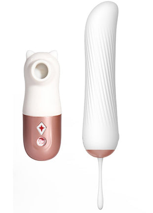 Wowyes Winnie Massager İleri Geri Hareketli Vibratör ve Emiş Güçlü İkili Vibratör