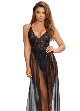 Erox Fantasy Wear Dantelli Uzun Seksi Gecelik