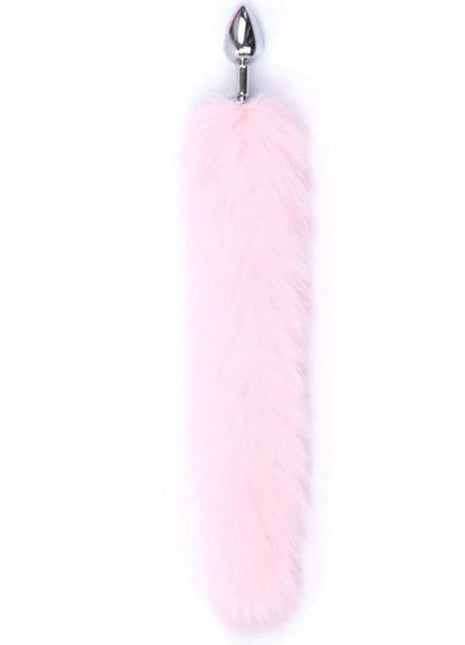 Erox Love Pembe Tilki Kuyruklu Metal Anal Plug