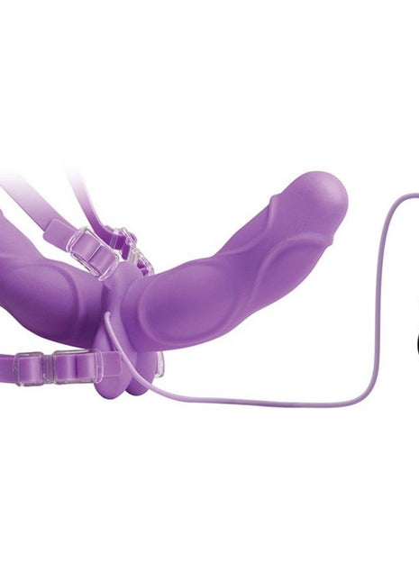 Pipedream Vibrating Double Delight Strapless Strap-On Penis