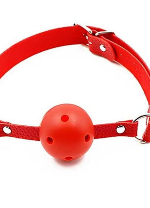 Erox Breathable Gag Ball Nefes Alınabilir Kırmızı Ağız Topu