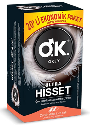 Okey Ultra Hisset 20'li Prezervatif