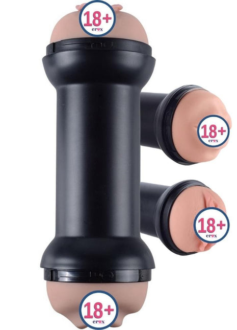 Lovetoy Training Master Çift Girişli Oral ve Vajinal Masturbator