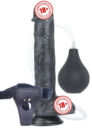 Lovetoy Squirt Extreme Dildo 28 Cm Boşalabilir Kemerli Realistik Penis LV116026