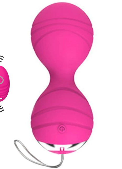 Erox Yüksek Kalite Pembe Uzaktan Kumandalı Kegel Egzersiz Vibratörü