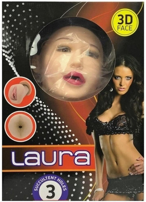 Laura Sesli Realistik Vajina ve Anüslü Şişme Bebek