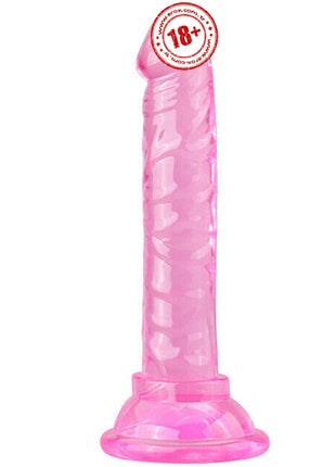 Erox Jelly Silicone 14.5 cm Anal ve Vajinal Realistik Penis-Pink