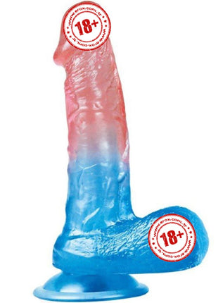 Lovetoy Dazzle Studs Dildo Curve 19 cm Jel Doku Realistik Penis