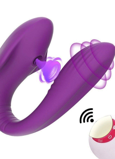 Erox Wearable Emiş Güçlü Giyilebilir Couples Vibratör Purple