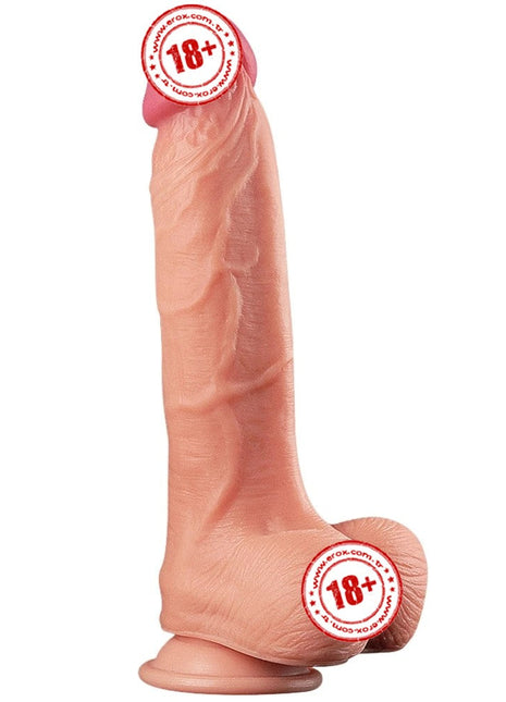 Lovetoy Dual Layered Platinum Silicone Cock 25 cm Realistik Penis LV411010