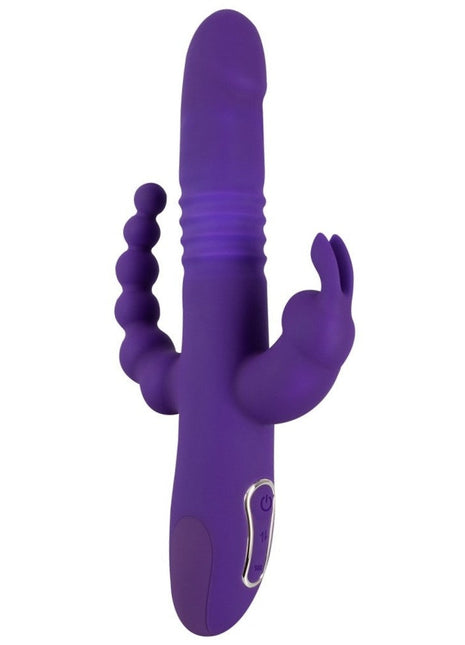 Sweet Smile Thrusting Pearl Triple İleri Geri Hareketli 3 Bölge Uyarıcılı Vibratör