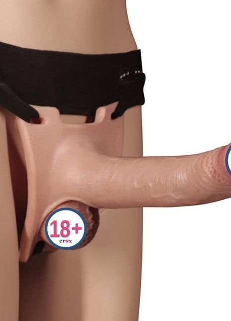 Lovetoy Rodeo 20 cm Ten Dokusunda Yumuşak İçi Boş Kemerli Penis