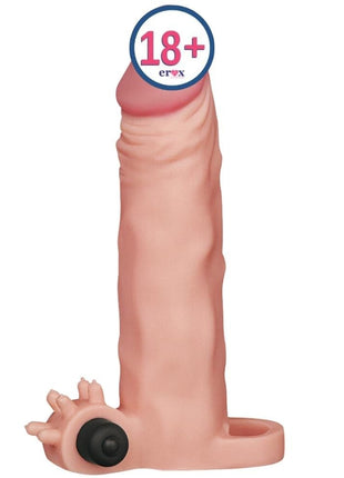 Lovetoy X-Tender 4 Cm Dolgulu Realistik Titreşimli Penis Kılıfı Melez