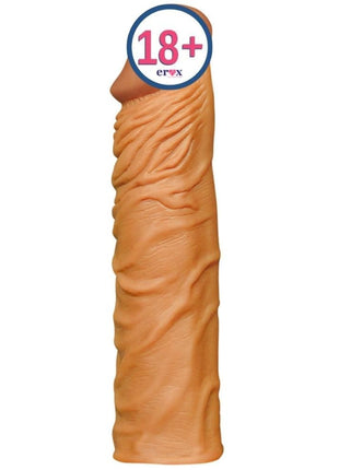 Lovetoy Pleasure X-Tender 5 cm Dolgulu Melez Realistik Penis Kılıfı
