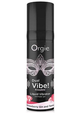 Orgie Dual Vibe Çilek Aromalı Öpülebilir Likid Vibratör 15 Ml.