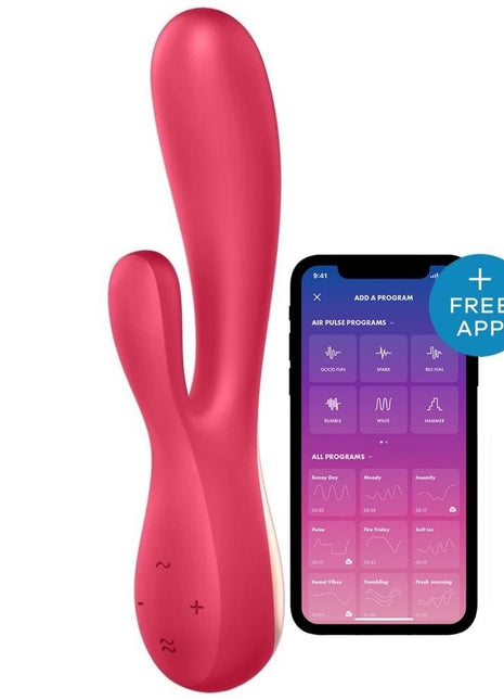 Satisfyer Mono Flex Red Telefon Kontrollü Rabbit Vibratör