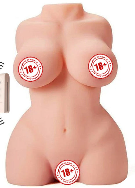 Shequ Hermosa Emişli ve Titreşimli Yarım Vücut Masturbator SQ-MAS20026