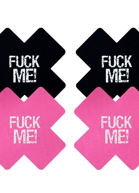 Lovetoy Fuck Me Cross Pattern Nipple Pasties Göğüs Ucu Bandı 2 Çift