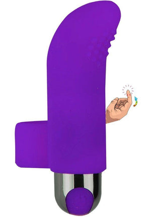 Erox Finger Vibe Çift Yönlü USB Şarjlı Parmak Vibratör-Purple