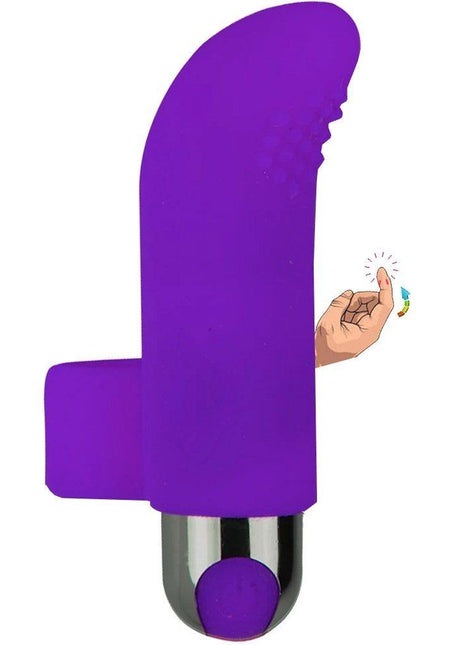 Erox Finger Vibe Çift Yönlü USB Şarjlı Parmak Vibratör-Purple