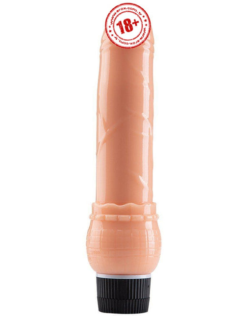 Erox Vibes Flesh Kademeli Titreşimli Jel Vibratör 23 Cm
