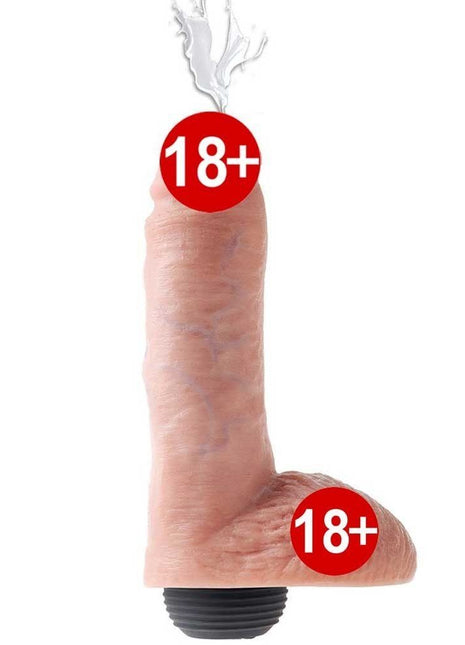 Pipedream King Cock 8 İnch Squirting Boşalabilir Realistik Penis