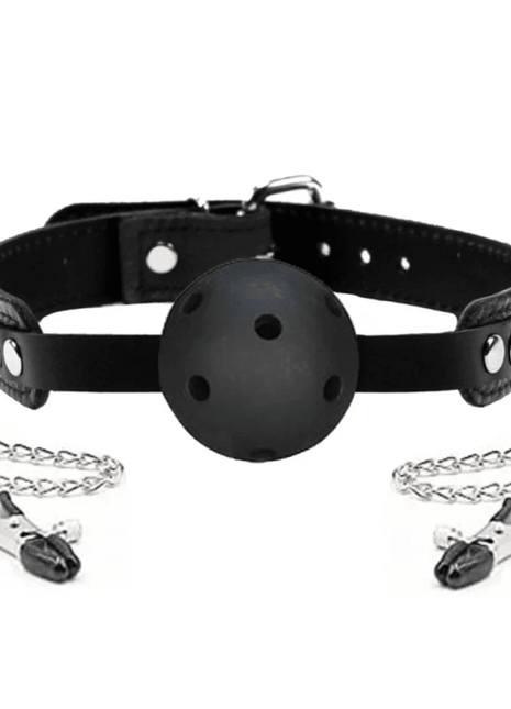 Erox Fetish Fantasy Series Breathable Ball Gag Göğüs Klipsi