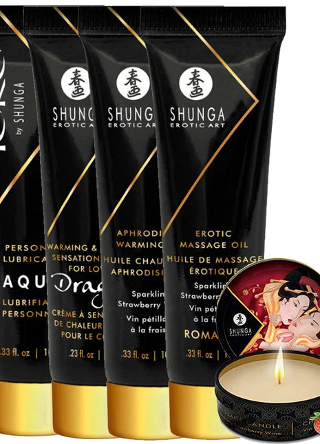 Shunga Geisha's Secrets Set Strawberyy Masaj Jel Seti
