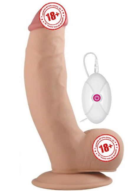 Lovetoy The Ultra Soft Dude Dildo 20 Cm Titreşimli Realistik Penis LV1093