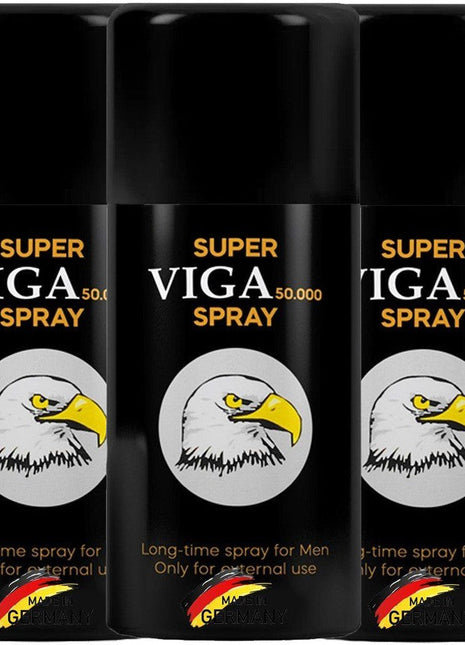 Orjinal Süper Viga 50000 Erkeklere Özel E Vitaminli Penis Spreyi 3'lü Paket