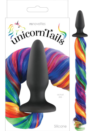 NS Novelties Unicorn Tails Kuyruklu Silikon Anal Plug Black