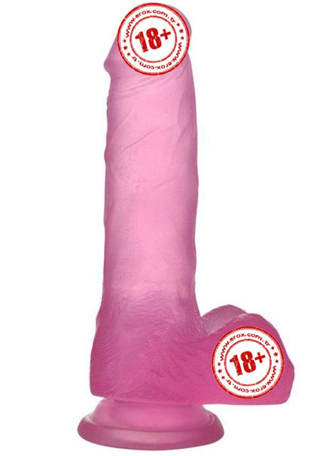 Lovetoy Jelly Studs Pink Medium 17 cm Jel Dildo LV3101