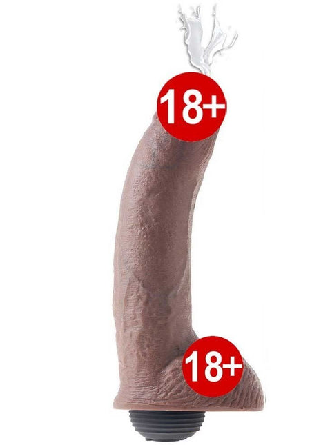 Pipedream King Cock Squirting Brown Boşalabilir Amerikan Penis 23 cm