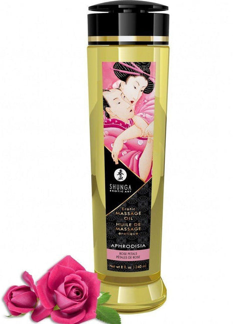 Shunga Massage Oil Rose Petals Aromalı Masaj Yağı 240 Ml.