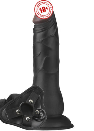 Lovetoy Easy Strapon 19 cm Kemerli Testissiz Zenci Penis