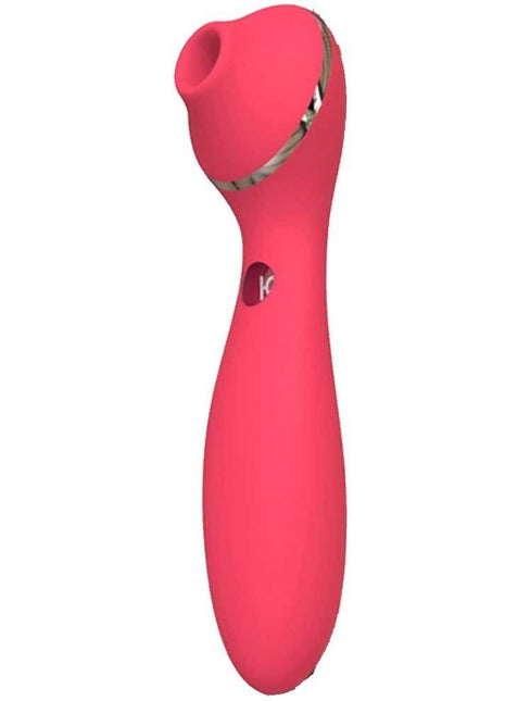 KissToy Polly Air Pulse Warming Vibe Red Püskürtmeli Isıtmalı Vibratör