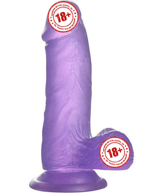 Lovetoy Jelly Studs Purple Small 15 cm Jel Dildo LV3102