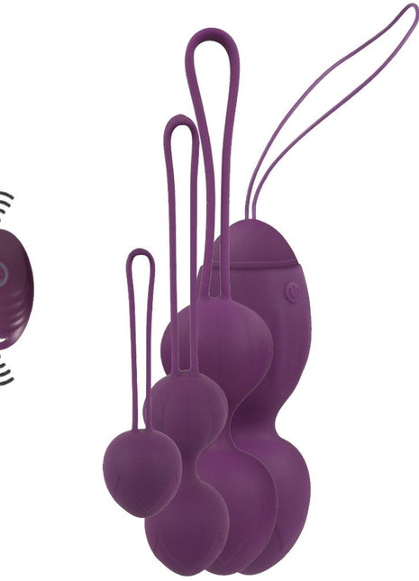 Sweet Smile 4 Piece Kegel Exercise Set Uzaktan Kumandalı Kegel Vibratör