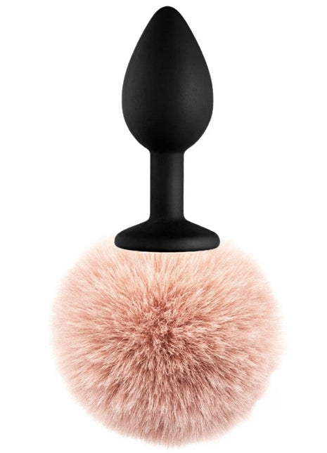Erox Luxury Black Silicone Bunny Tail Brown Kuyruklu Anal Plug